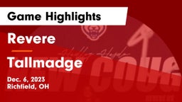 Revere  vs Tallmadge  Game Highlights - Dec. 6, 2023
