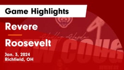 Revere  vs Roosevelt  Game Highlights - Jan. 3, 2024