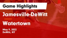 Jamesville-DeWitt  vs Watertown  Game Highlights - May 9, 2022