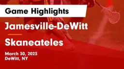 Jamesville-DeWitt  vs Skaneateles  Game Highlights - March 30, 2023