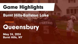 Burnt Hills-Ballston Lake  vs Queensbury  Game Highlights - May 24, 2024