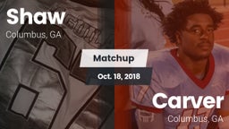 Matchup: Shaw  vs. Carver  2018
