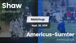 Matchup: Shaw  vs. Americus-Sumter  2019