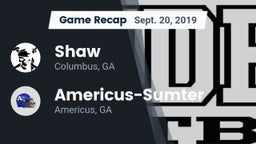 Recap: Shaw  vs. Americus-Sumter  2019
