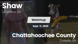 Matchup: Shaw  vs. Chattahoochee County  2020