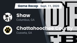 Recap: Shaw  vs. Chattahoochee County  2020