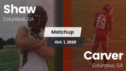 Matchup: Shaw  vs. Carver  2020