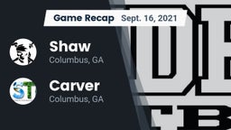 Recap: Shaw  vs. Carver  2021