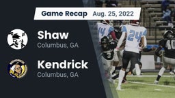 Recap: Shaw  vs. Kendrick  2022