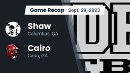 Recap: Shaw  vs. Cairo  2023