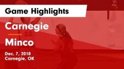 Carnegie  vs Minco  Game Highlights - Dec. 7, 2018