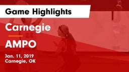 Carnegie  vs AMPO Game Highlights - Jan. 11, 2019