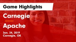 Carnegie  vs Apache  Game Highlights - Jan. 24, 2019