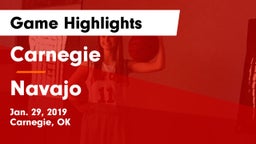 Carnegie  vs Navajo Game Highlights - Jan. 29, 2019