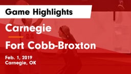 Carnegie  vs Fort Cobb-Broxton  Game Highlights - Feb. 1, 2019