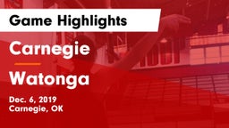 Carnegie  vs Watonga  Game Highlights - Dec. 6, 2019