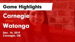 Carnegie  vs Watonga  Game Highlights - Dec. 14, 2019