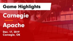 Carnegie  vs Apache  Game Highlights - Dec. 17, 2019