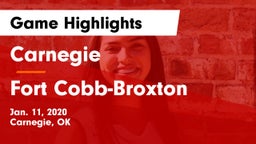 Carnegie  vs Fort Cobb-Broxton  Game Highlights - Jan. 11, 2020