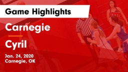 Carnegie  vs Cyril  Game Highlights - Jan. 24, 2020