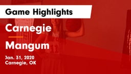 Carnegie  vs Mangum  Game Highlights - Jan. 31, 2020