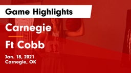 Carnegie  vs Ft Cobb Game Highlights - Jan. 18, 2021