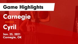 Carnegie  vs Cyril  Game Highlights - Jan. 23, 2021