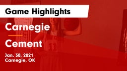 Carnegie  vs Cement  Game Highlights - Jan. 30, 2021