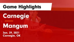 Carnegie  vs Mangum  Game Highlights - Jan. 29, 2021