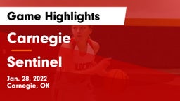 Carnegie  vs Sentinel  Game Highlights - Jan. 28, 2022