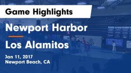Newport Harbor  vs Los Alamitos  Game Highlights - Jan 11, 2017