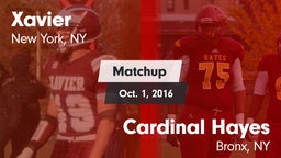 Matchup: Xavier  vs. Cardinal Hayes  2016