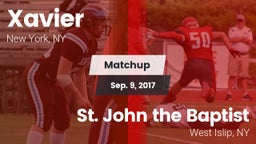 Matchup: Xavier  vs. St. John the Baptist  2017
