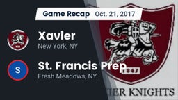 Recap: Xavier  vs. St. Francis Prep  2017
