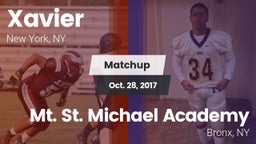 Matchup: Xavier  vs. Mt. St. Michael Academy  2017