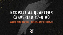 Xavier football highlights NYCHSFL AA QUARTERS (Xaverian 27-0 W)