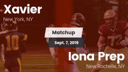 Matchup: Xavier  vs. Iona Prep  2019