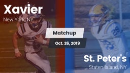 Matchup: Xavier  vs. St. Peter's  2019