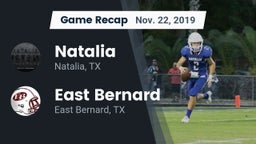 Recap: Natalia  vs. East Bernard  2019