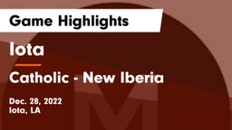 Iota  vs Catholic  - New Iberia Game Highlights - Dec. 28, 2022