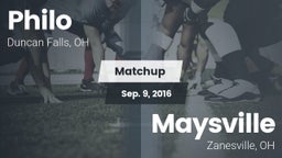 Matchup: Philo  vs. Maysville  2016