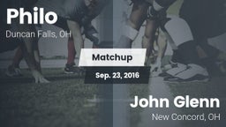 Matchup: Philo  vs. John Glenn  2016