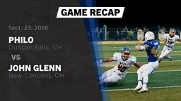 Recap: Philo  vs. John Glenn  2016