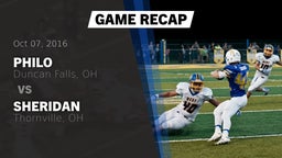 Recap: Philo  vs. Sheridan  2016