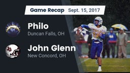 Recap: Philo  vs. John Glenn  2017