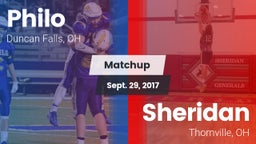 Matchup: Philo  vs. Sheridan  2017