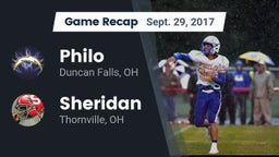 Recap: Philo  vs. Sheridan  2017