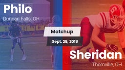 Matchup: Philo  vs. Sheridan  2018