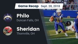 Recap: Philo  vs. Sheridan  2018