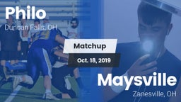 Matchup: Philo  vs. Maysville  2019
